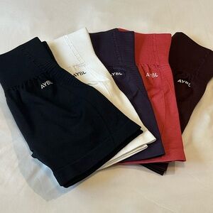 AYBL Shorts - Black, White, Purple, Red, Brown
